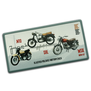 Magnes blacha dla motocyklisty