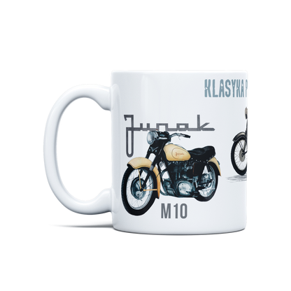 Mug for a motorcyclist