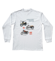Children's long-sleeved t-shirt for a motorcyclist