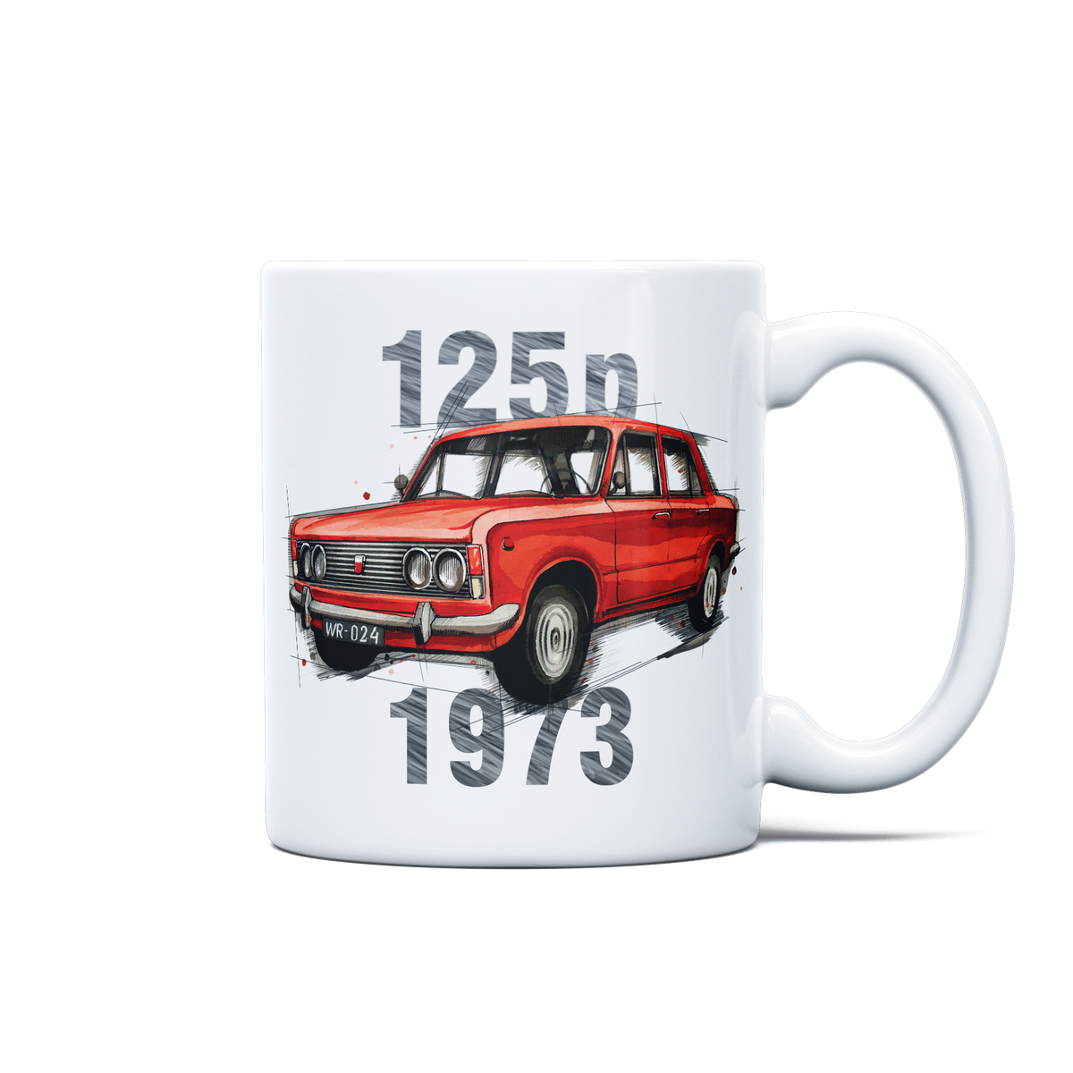 Fiat 125p — kubek — NIK-KUB-STDBI-FIA125-CZE-01