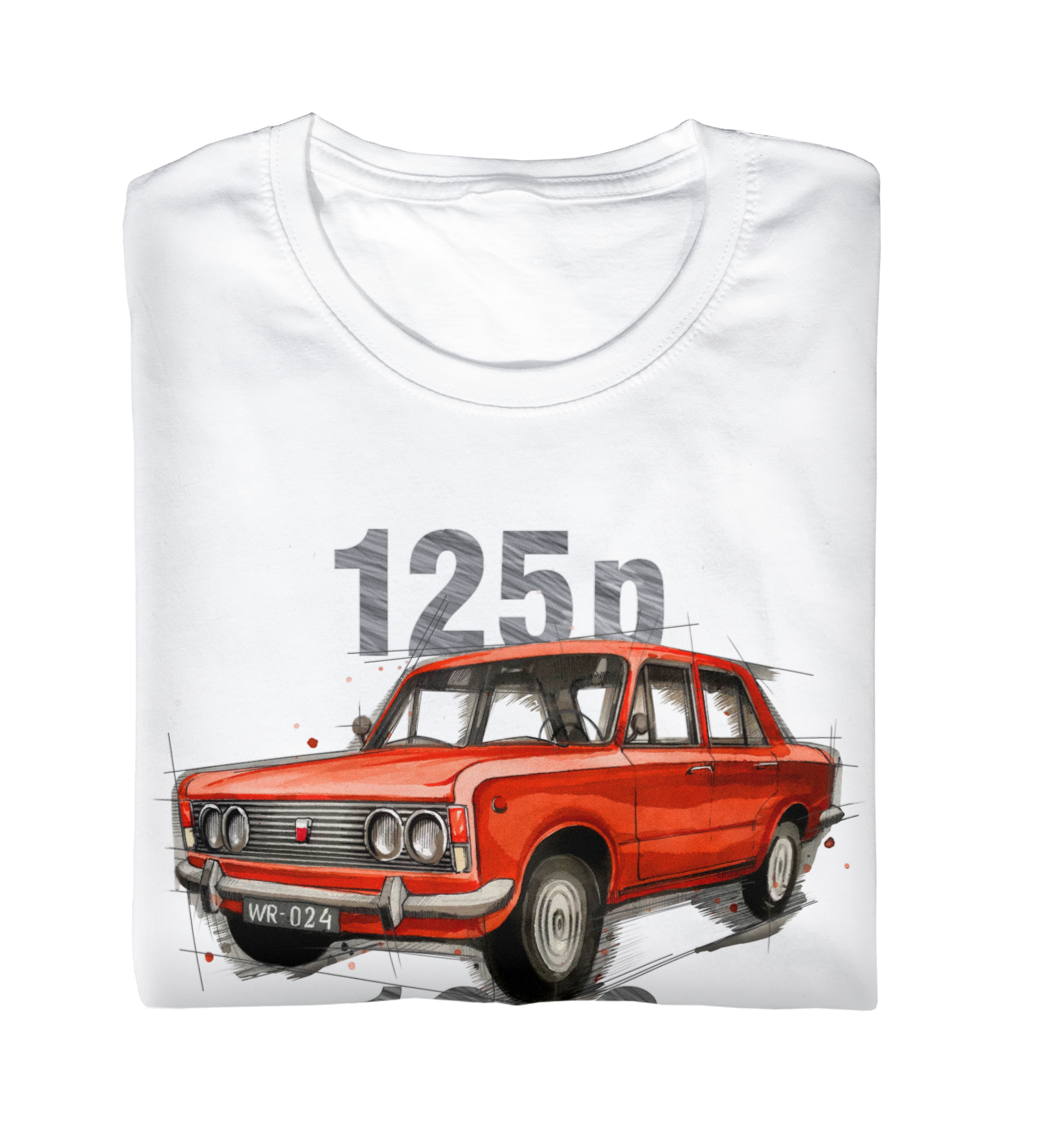 Fiat 125p — koszulka — NIK-TSH-STDBI-FIA125-CZE-01