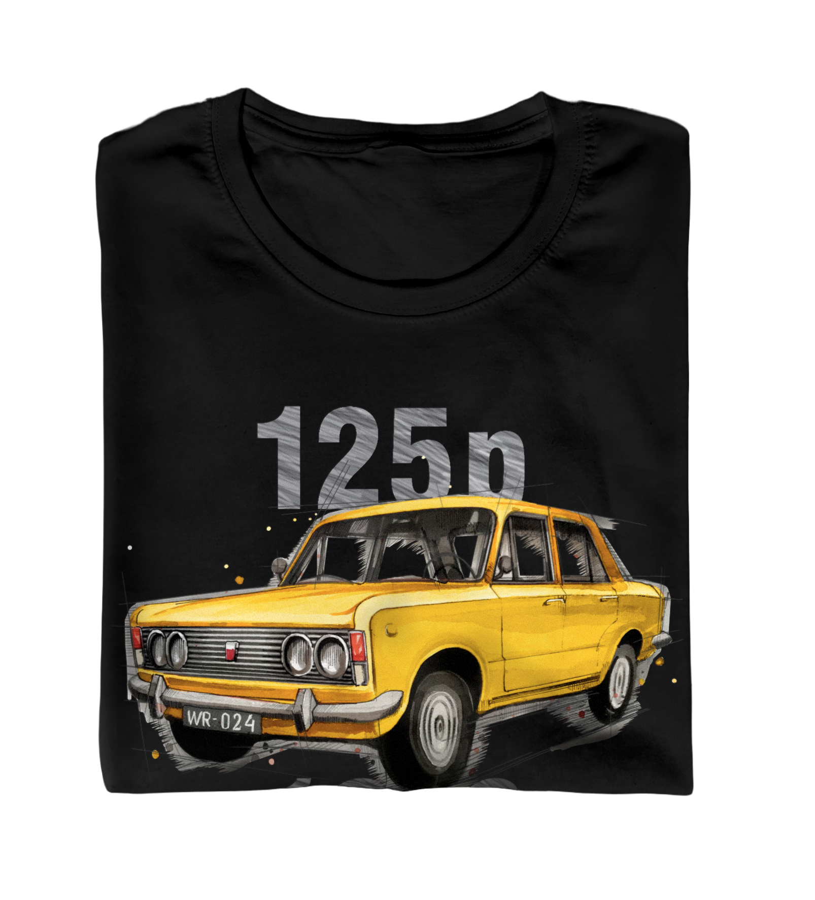 Fiat 125p — koszulka — NIK-TSH-STDCZ-FIA125-ZOL-01