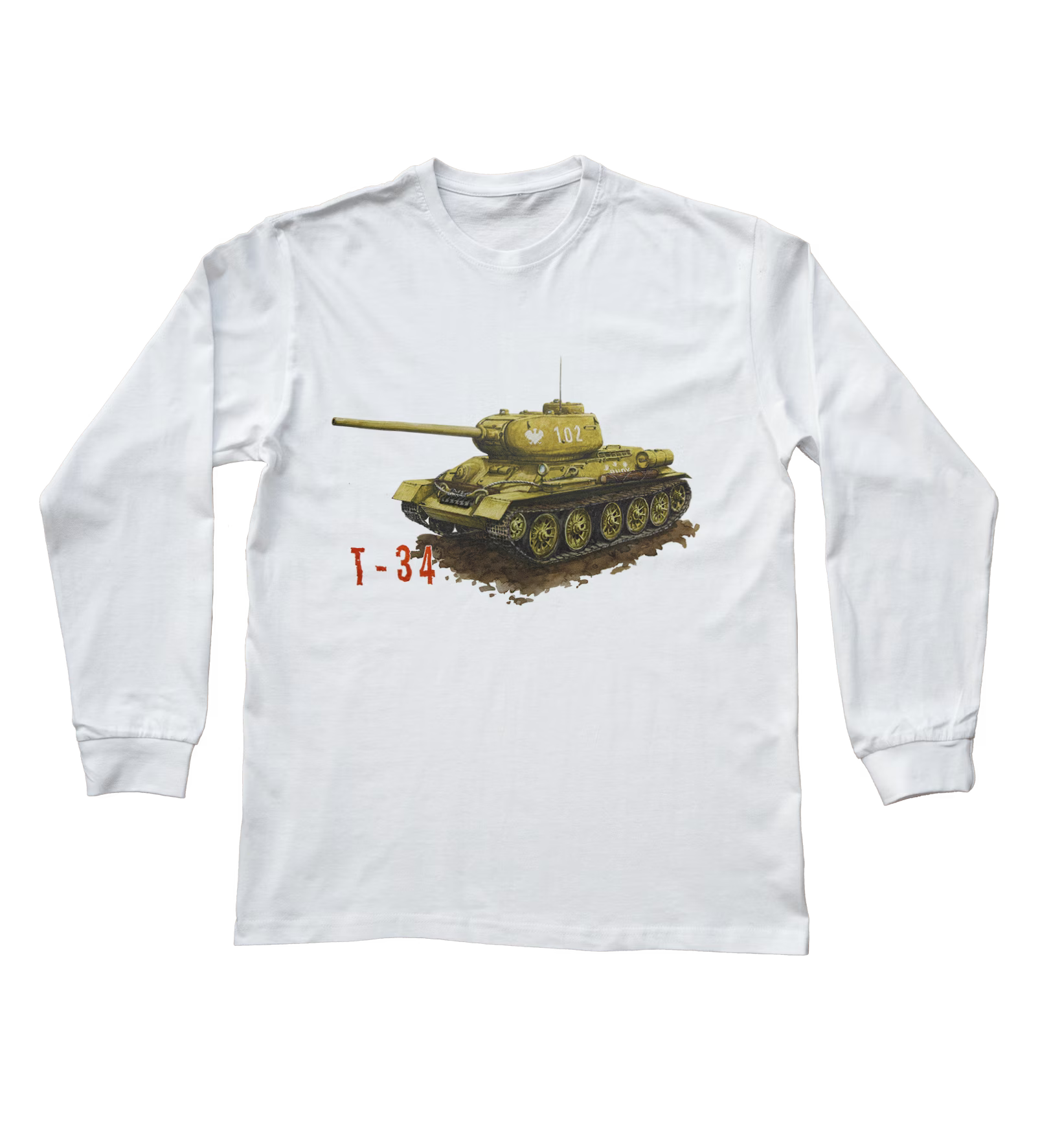 T-34 — koszulka z długim rękawem dziecięca